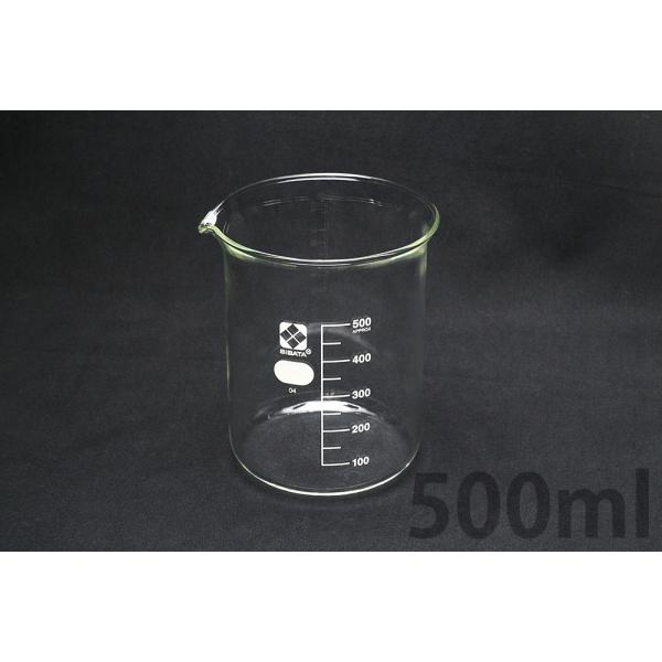 Rakuten - ビーカー(ガラス)(目安目盛付) 500mL 010020-500A　品番:111-5930801