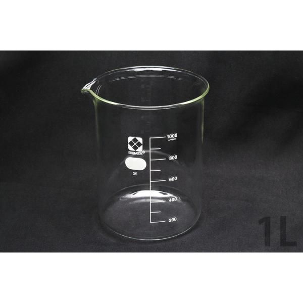 Rakuten - ビーカー(ガラス)(目安目盛付) 1000mL 010020-1000A　品番:111-5930901