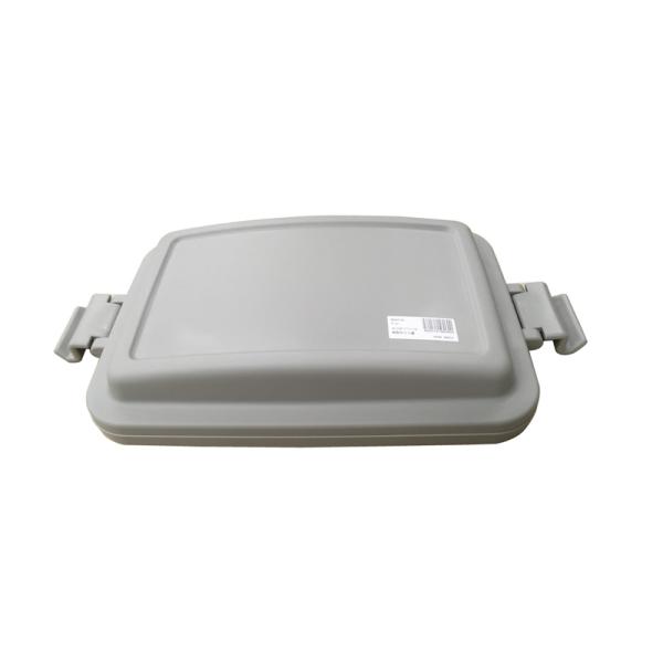 Rakuten - エコポリペール角型 PEKF3H 35L フタ グレー　品番:111-62302