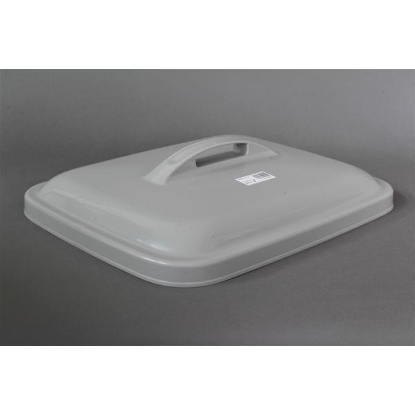 【特長】●エコマーク（再生樹脂使用比率70%）●グリーン購入法適合品【仕様】●品番：PEKF6H　フタ●タイプ：フタ●材質：再生ポリプロピレン●色：グレー●サイズ：フタ　W375×D465×H95　　　　本体・フタセット　W375×D480×H686