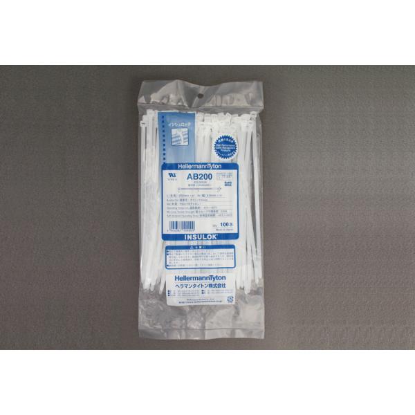 Rakuten - インシュロックタイ 標準グレード AB200 (100本入)　品番:103-17804