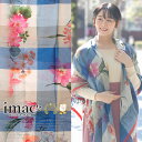 スカーフ コットン ブルー フラワー チェック 正方形 151043 レディース 大判 長方形 柄 結婚式 パーティー 白 赤 青 花 プレゼント ギフト 【イ...