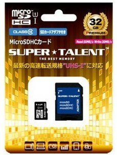 ߸ˤڤ椦ѥåȤ̵ۡԲġSUPERTALENT microSDHC32GB Class10 ޥSDHC32GB ST32MSU1P ڥѡ