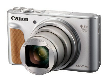 PowerShot 今ならSDカード8GB付き【送料無料】Canon・キヤノン PS-SX740 SL 光学40倍ズームチルト液晶デジカメ パワーショット PowerShot SX740 HS シルバー【スーパーロジ】【あす楽対応】