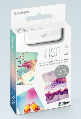 ■商品特長 キヤノン用ZINKフォトペーパー 20枚入り 使用機種 iNSPic PV-123