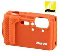 【ゆうパケットで送料無料】ニコン Nikon COOLPIX W300対応 シリコンジャケット CF-CP3 オレンジ