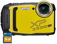 SDHCカード8GB付きFUJIFILM・フジフィルム FinePix XP140 イエロー 25m防水・1.8m耐衝撃構造デジカメ【楽ギフ_包装】【***特別価格***】