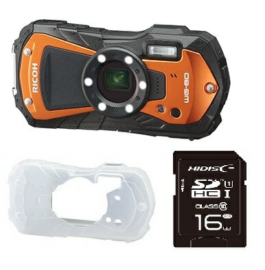 SDHCJ[h16GB+veN^[WPbgt   R[ RICOH h ϏՌ ho ϊ AEghA fWJ WG-80 IW R[ WG-70̌p@ 