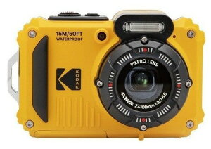 【送料無料】Kodak コダック デジタルカメラ 防水15m 耐衝撃2m PIXPRO WPZ2 イエロー【楽ギフ_包装】【スーパーロジ】【あす楽対応】
