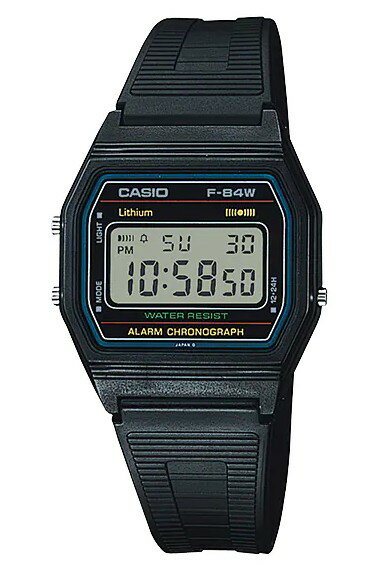 楽天いまどき本舗在庫あり【ゆうパケットで送料無料】CASIO・カシオ F-84W-1QJH メンズ スタンダード 日常生活防水 軽量・薄型のデジタル液晶モデルです 【スーパーロジ】