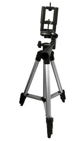 スマホホルダー付き 水準器付き4段アルミ三脚 L-TP Lazos カメラ用三脚