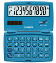 在庫あり【ゆうパケットで送料無料】CASIO カシオ SL-C100C-BU 折りたたみ手帳タイプ 電卓 レイクブルー【スーパーロジ】