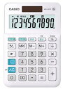 在庫あり【ゆうパケットで送料無料】CASIO カシオ W税率電卓 ミニジャストタイプ MW-100TC-WE ホワイト 【スーパーロジ】