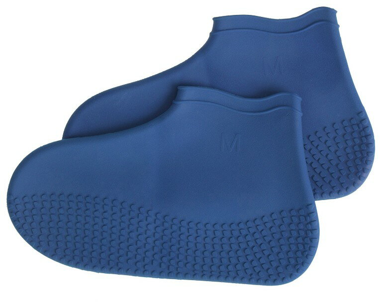 【ゆうパケットで送料無料】【代引き不可】ETSUMI エツミ V-82341 防水シューズカバー2 M ネイビー