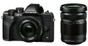 オリンパス 今ならSDHCカード16GB付き【送料無料】OLYMPUS・オリンパス デジカメ デジタル一眼レフ E-M10 Mark IV EZダブルズームキット ブラック 【楽ギフ_包装】【スーパーロジ】【あす楽対応】