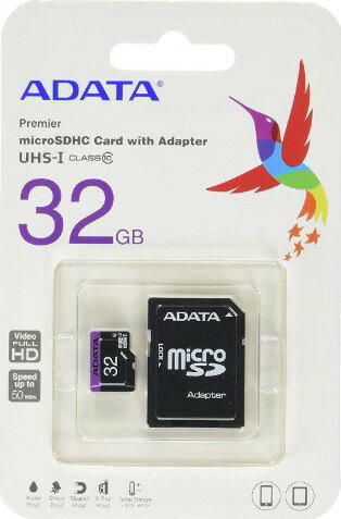 【ゆうパケットで送料無料】ADATA マイクロSDカード32GBクラス10 Class10 AUSDH32GUICL10-RA1