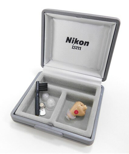 【11/30までポイント10倍】 【送料無料】 ニコンエシロール NEF-M100 耳あな型 補聴器 右耳用 PR-41 予備電池18個付き