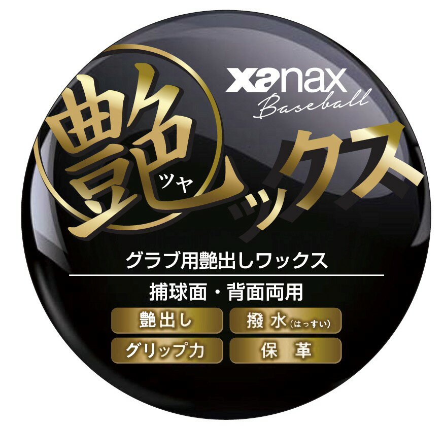 在庫あり【ゆうパケットで送料無料】Xanax ザナックス BAOTYX1 艶ックス グラブ用艶出しワックス ベースボール 野球 グローブ【スーパーロジ】