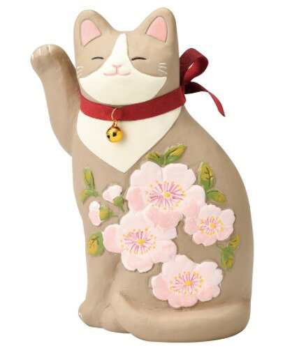 SETOCRAFT・セトクラフト SCZ-1593-360 花まねき猫（大） 桜 花柄