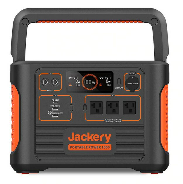 【送料無料】Jackery PTB152 ポータブル電源1500 キャンプ アウトドア用品 防災用品 アウトドアグッズ 非常用電源