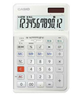 【ゆうパケットで送料無料】CASIO カシオ JE-12D-L-WE 人間工学電卓 ジャストタイプ 左手用 電卓 【ゆうパケットで送料無料】CASIO カシオ JE-12D-L-WE 人間工学電卓 ジャストタイプ 左手用 電卓