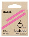 【ゆうパケットで送料無料】カシオ CASIO XB-6PK ラテコテープ アクセサリー