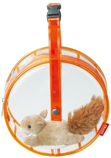 【送料無料】 SETOCRAFT セトクラフト F24-0473 くるくるまわる♪回し車ポーチ リス ビニールポーチ