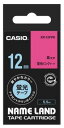 【ゆうパケットで送料無料】カシオ CASIO XR-12FPK ネームランド 蛍光色テープ アクセサリー