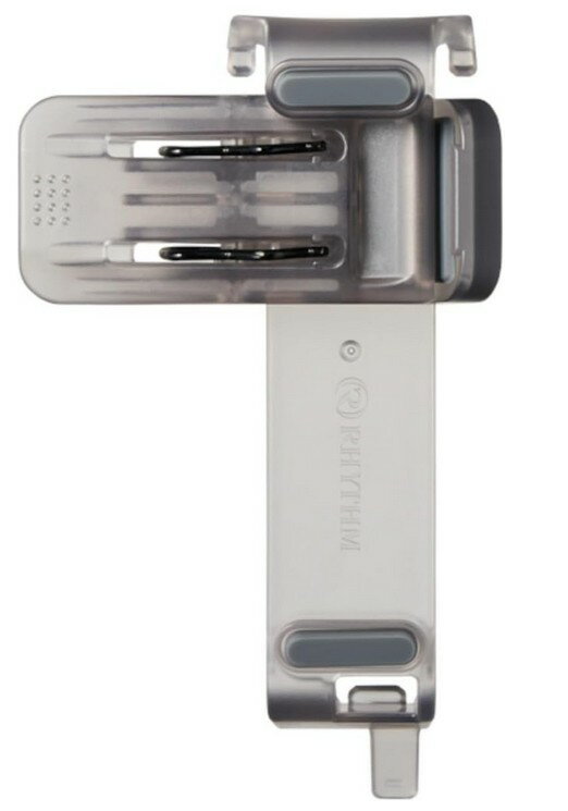 在庫あり【ゆうパケットで送料無料】RHYTHM リズム時計 F0901-0589 ハンディファン 取付用 クリップ 日傘対応 Silky Wind Mobile 3シリーズ専用] 滑り止め付き 直径5～14mmシャフト対応 2重反転ファン 携帯扇風機