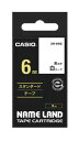 【ゆうパケットで送料無料】カシオ CASIO XR-6WE ネームランドテープ スタンダードテープ アクセサリー