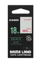 【ゆうパケットで送料無料】カシオ CASIO XR-18XRD ネームランドテープ 透明テープ アクセサリー