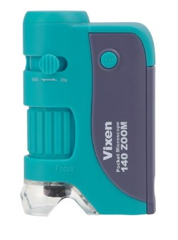 【ゆうパケットで送料無料】ビクセン・Vixen ポケットマイクロスコープ140ズーム 手のひらサイズのコンパクト顕微鏡 可変ズーム機能
