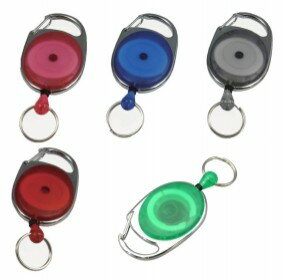 【ゆうパケットで送料無料】MIZAR ミザール KH-48 青 リールキーホルダー