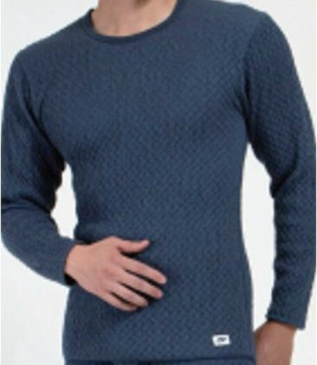 【送料無料】ひだまり チョモランマ 紳士長袖丸首シャツ 健康肌着 インナー肌着 防寒肌着 紳士用