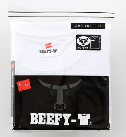 【ゆうパケットで送料無料】 ヘインズ BEEFY-T H8-T301 010 Lサイズ Tシャツ ワンポイント 半袖 メンズ レディース ユニセックス Hanes ビーフィー コットン100% 白T