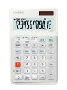 【ゆうパケットで送料無料】CASIO カシオ JE-12D-WE-N 人間工学階段キー 人間工学電卓 ジャストタイプ
