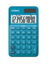 在庫あり【ゆうパケットで送料無料】CASIO カシオ SL-300C-BU-N レイクブルー カラフル電卓 デザイン電卓 手帳タイプ 【スーパーロジ】