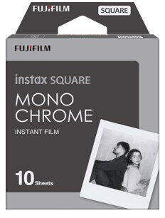 【ゆうパケットで送料無料】FUJIFILM・富士フィルム instax SQUARE SQ10 SQ6 SP-3 SQ1に対応したフィルム チェキスクエア用フィルム モノクロ INS SQ MONOCHROME WW1