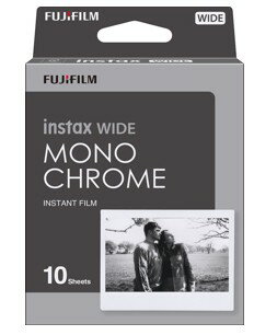 在庫あり FUJIFILM フジフィルム チェキWIDE用 ワイド300用フィルム INSTAX WIDE MONOCHROME WW1 ワイドフィルム モノクローム