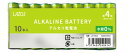 在庫あり 40本セット【ゆうパケットで送料無料】Lazos 単4アルカリ乾電池(10本入) LA-T4X10 電池 【スーパーロジ】