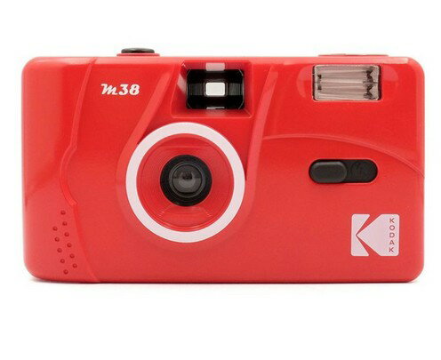 【送料無料】KODAK フィルムカメラ M38 フレイムスカーレット レッド 35ミリフィルムカメラ フラッシュ内蔵 レトロ コダック【楽ギフ_包装】