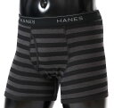 【ゆうパケットで送料無料】 ヘインズ HM6ER301 114 Lサイズ ブラック×グレー ボクサーブリーフ メンズ Hanes パンツ 下着 アンダーウェア 黒(4)