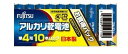 【ゆうパケットで送料無料】富士通・FUJITSU アルカリ乾電池単四形10個パック4個の40本パックLR03D(10S)