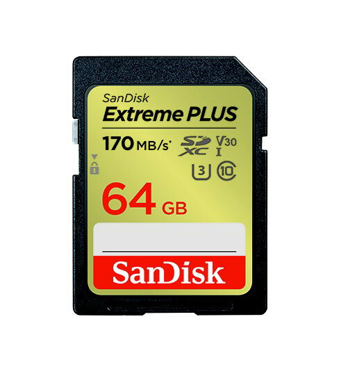 y䂤pPbgőzSANDISK TfBXN SDSDXWH-064G-JNJIP Extreme PLUS SDXC UHS-IJ[h 64GB