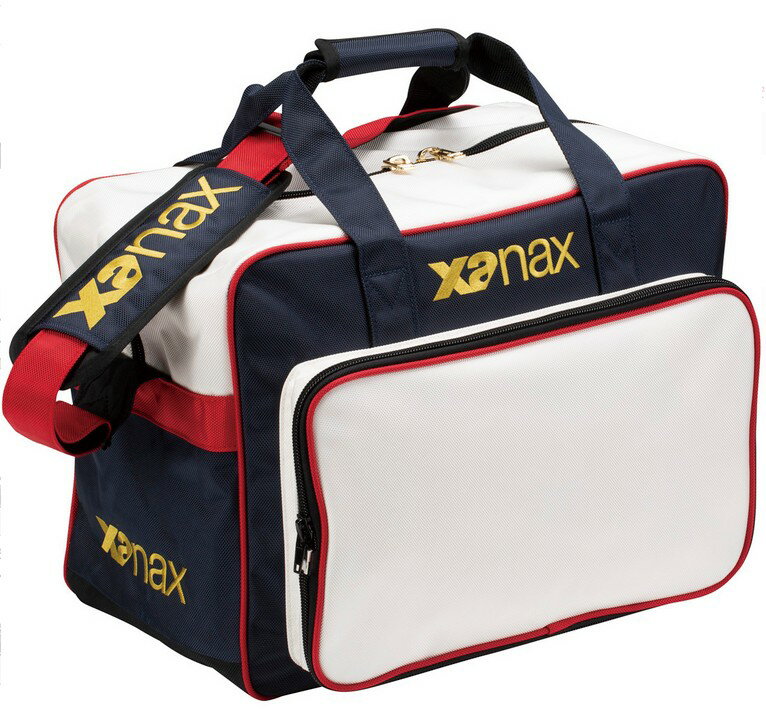 在庫あり【送料無料】ザナックス BAG816 500123 ショルダーバッグ ネイビー×ホワイトレッド スポーツ 野球 Xanax バッグ