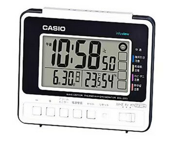 【送料無料】 CASIO・カシオ DQL-250J-7JF 置時計 / 電波 / 生活環境お知らせ シンプル表示