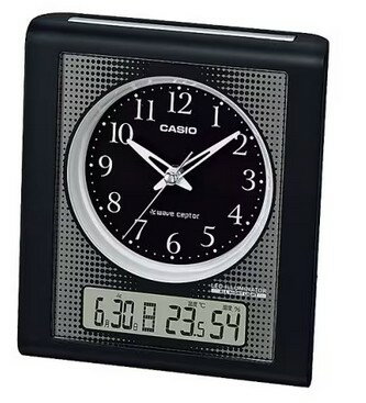 【送料無料】 CASIO・カシオ TQT-351NJ-1JF 置時計 / 電波 / 夜見えライト シンプル表示