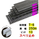ステンレス製 横断溝 側溝 グレーチング 溝幅250mm T-6 ピッチ13 高さ20mm ノンスリップ 溝蓋 ニムラ 送料無料