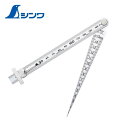 シンワ テーパーゲージ 直尺付 1~15mm 62612