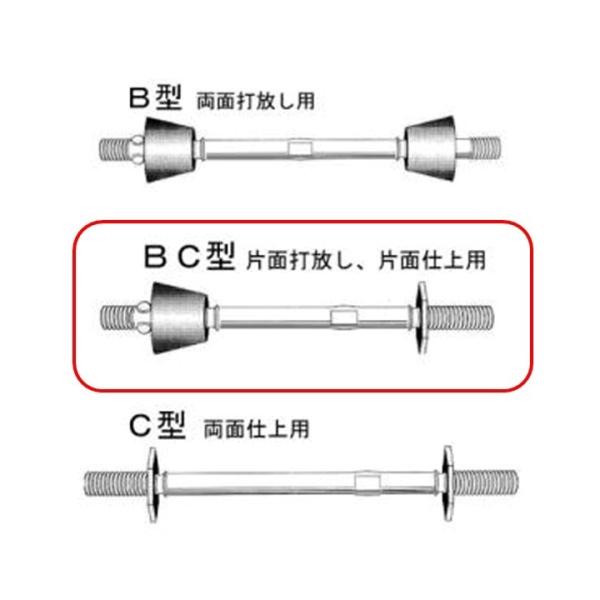 丸セパレーター BC型 8mm×800mm 10本入 2.5分 2分5厘 W5/16 片面打放し 片面仕上用...